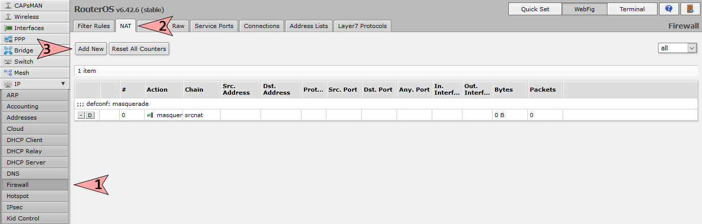 Налаштування роутера MikroTik,6 - інтернет-провайдер Briz в Одесі