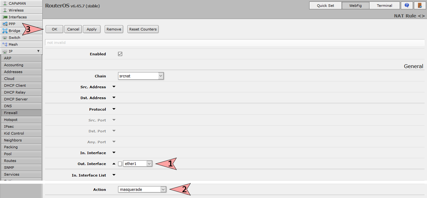 Налаштування роутера MikroTik,7 - інтернет-провайдер Briz в Одесі