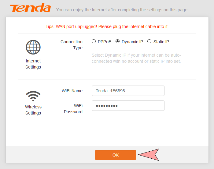 Старий інтерфейс роутера Tenda,2 - інтернет-провайдер Briz в Одесі