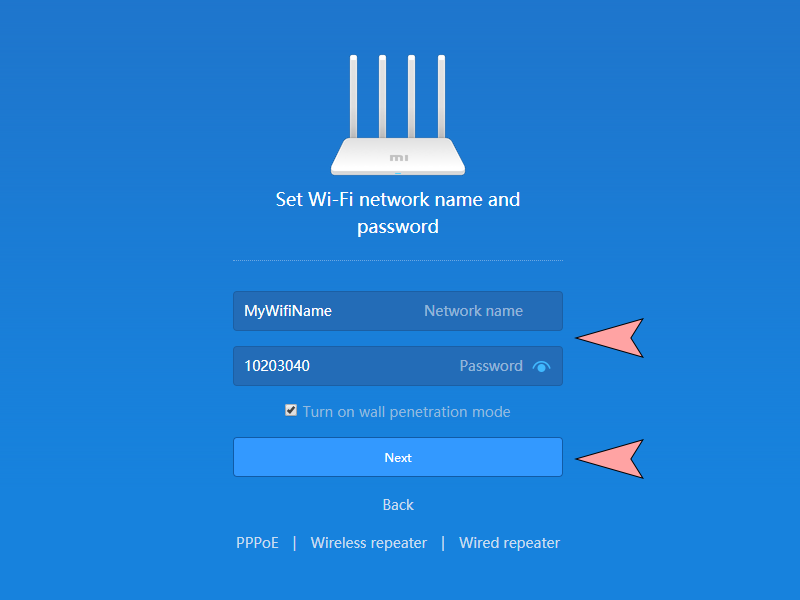 Назва та пароль до Wi-Fi