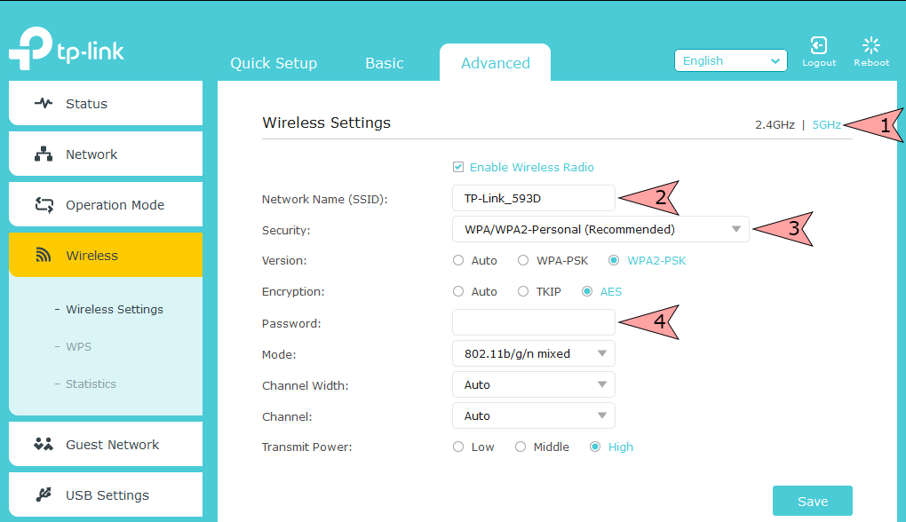 Blue interface TP-Link,8 - Internet provider Briz in Odesa