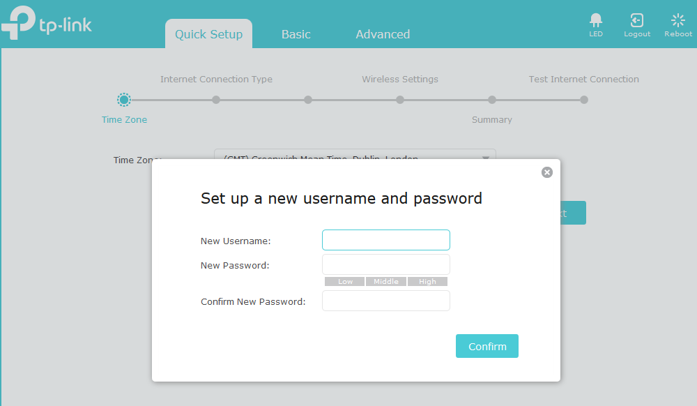 Blue interface TP-Link,3 - Internet provider Briz in Odesa
