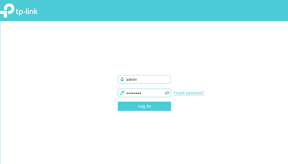Blue interface TP-Link,2 - Internet provider Briz in Odesa