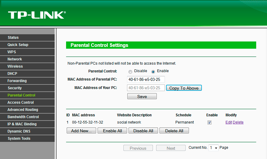 Advanced TP-LINK router settings,4 - Internet provider Briz in Odesa